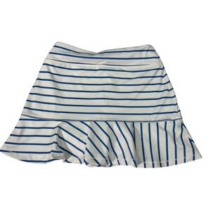 Vineyard Vines Women’s Performance Activewear Golf Blue White Striped Skort EUC